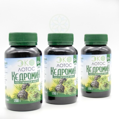 Кедромин (хвойный экстракт) в пластике 200 гр. приобрести в интернет-магазине «Эколотос»